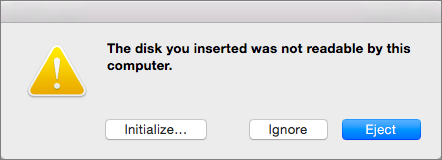 แก้ปัญหา 'The disk you inserted was not readable by this computer' บน ...