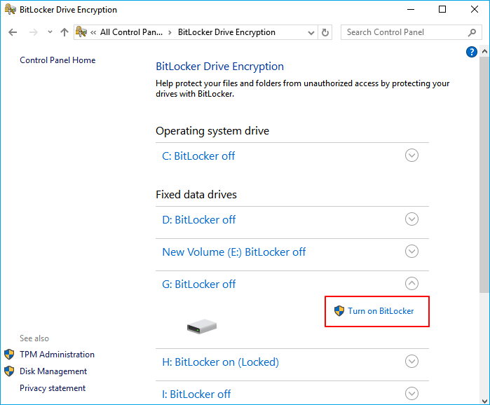 lock and protect hard drive