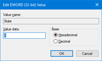 change value data to restore lost user profile