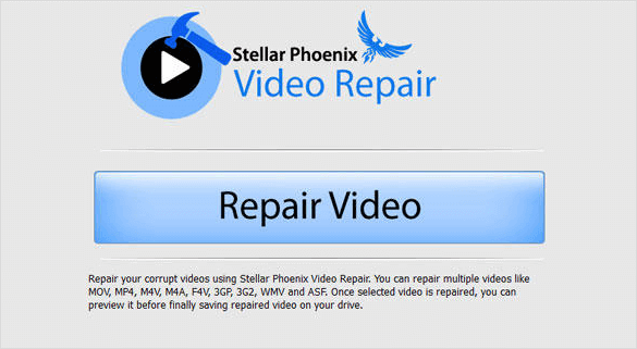 Windows 10 file repair tool - Stellar Phoenix video repair tool
