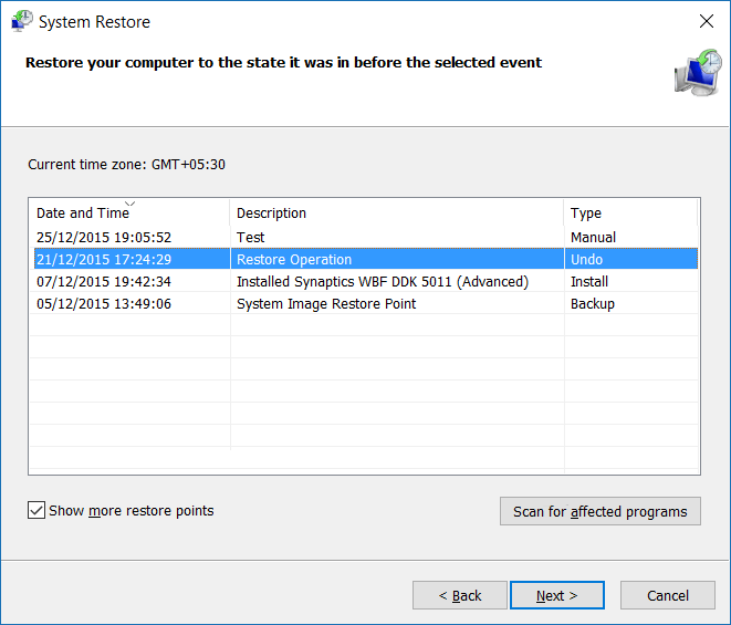 Fix Windows Automatic Repair issue - Perform a System Restore