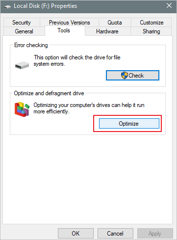 defragment your slow hard drive