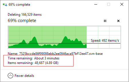 empty recycle bin to free up disk space