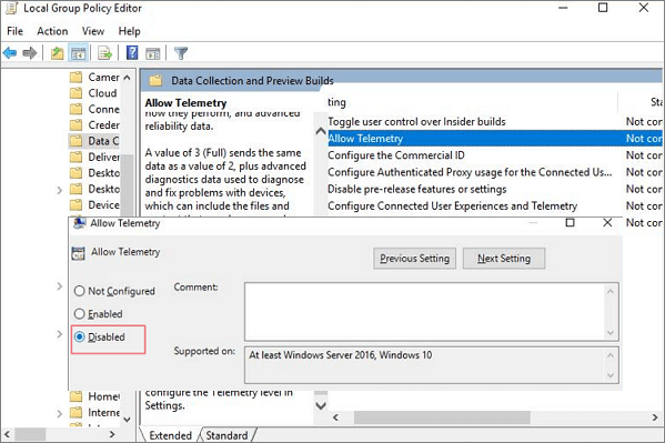 fix microsoft compatibility telemetry high disk