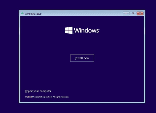 install windows
