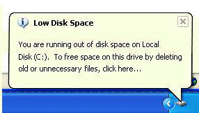 c drive is out of space