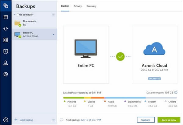 acronis true image - free imaging software for Windows 10