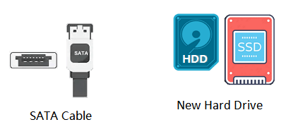 Install new hard drive